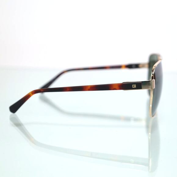 Guess Metal Pilot Aviator Mens Sunglasses - Gold/Green - NWT - Picture 3 of 10